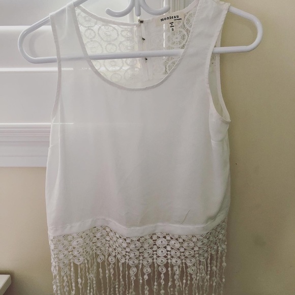 White Frill Top - Picture 2 of 3